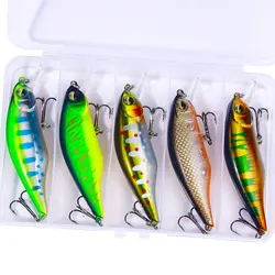 HENGJIA Floating Black Minnow Wobblers Bait 92Mm-11.8G Bass Jerkbait Minnow Fishing Tackle Boxes Wobblers for pike