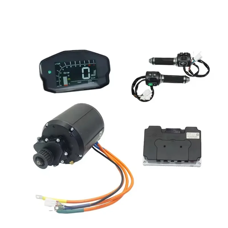 

90H V3 4000W Liquid Cooled Mid Drive Motor Kits With Fardriver ND72680 Programmable Controller For E-Motorcycle