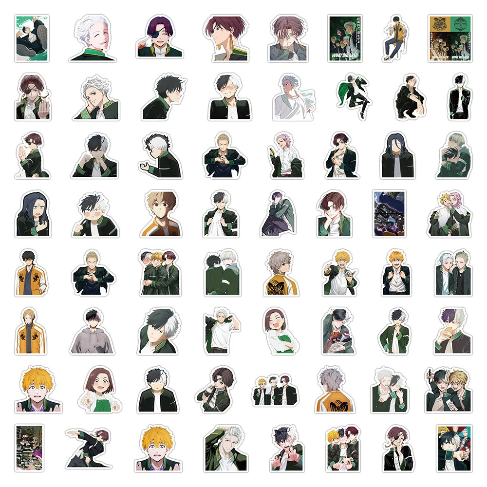 10/30/50 stuks Coole Sakura Haruka ‌ ‌   Wind Breaker Stickers Suo Hayato Anime Sticker Nirei Akihiko Kiryu Mitsuki Umemiya Hajime Decal