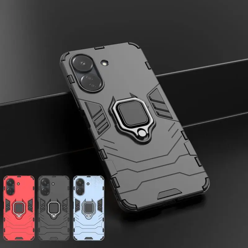 For Xiaomi Poco C65 4G Case Ring Holder Shockproof Armor Phone Cases For PocoC65 Poko Little Pocco C65 4G Back Cover