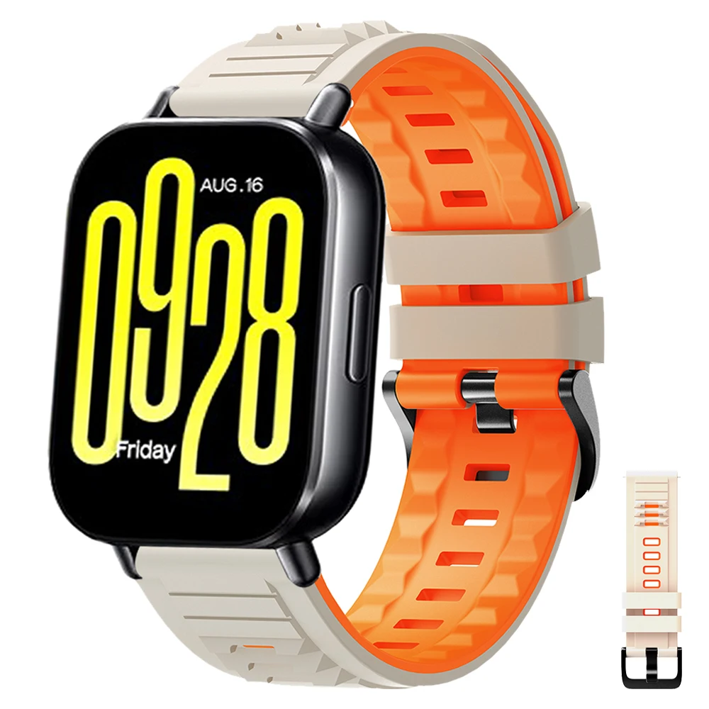 22mm Silicone Soft Strap For Redmi Watch 5 Active/Lite Replacement Bracelet for Mi Watch S4 Sport S1 Active/Pro Color2 Watchband