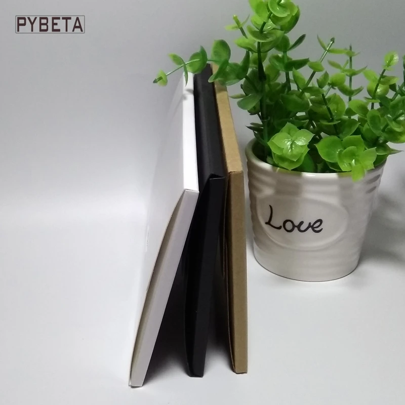 50pcs Blank Kraft Paper Envelope Postcards 6.2x4.1x0.2inch Black White Greeting Card Covers Photo Packaging Boxes for Crafts - view 3