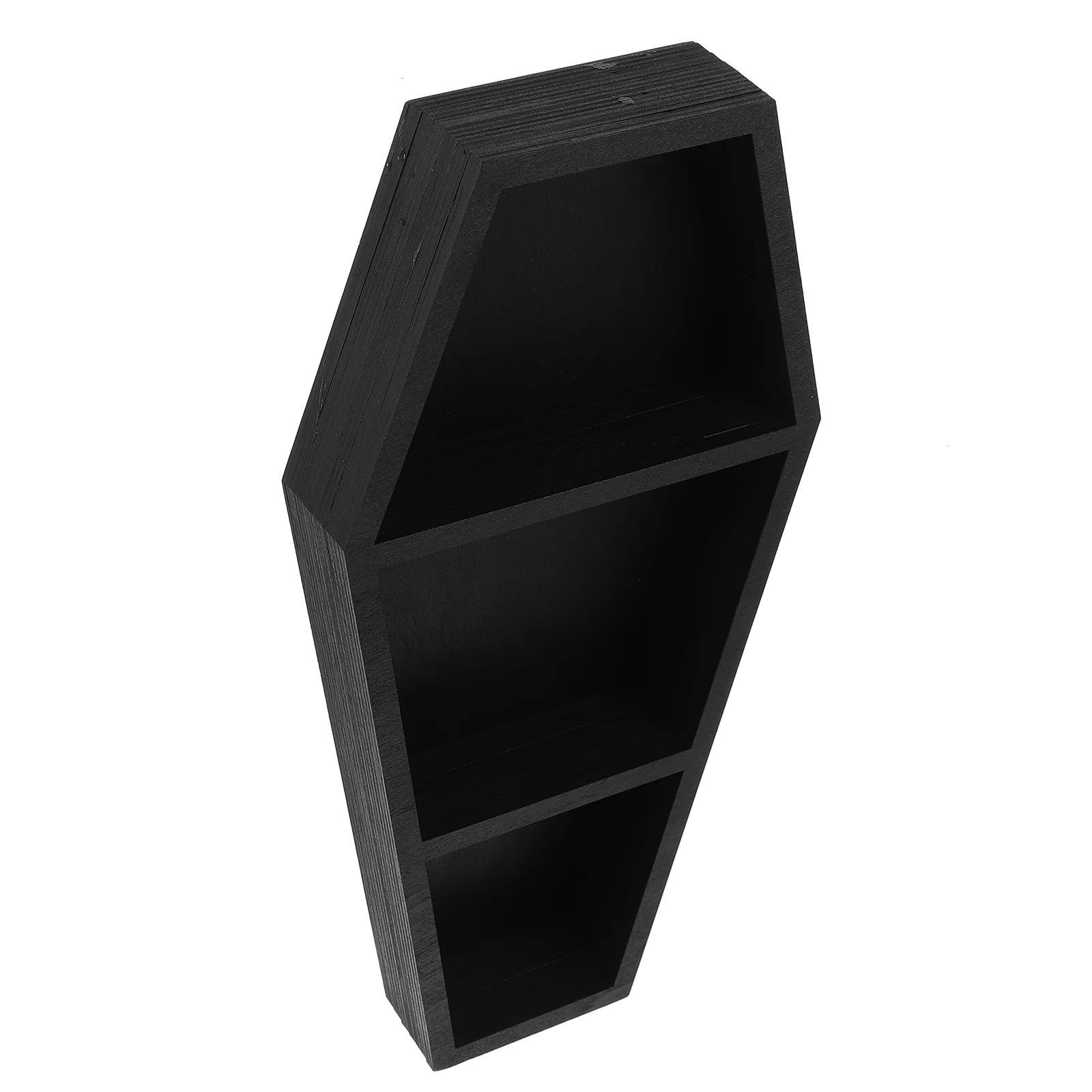 

Coffin Storage Rack Gothic Shelf for Wall Prop Floating Decor Home Bedside Tables