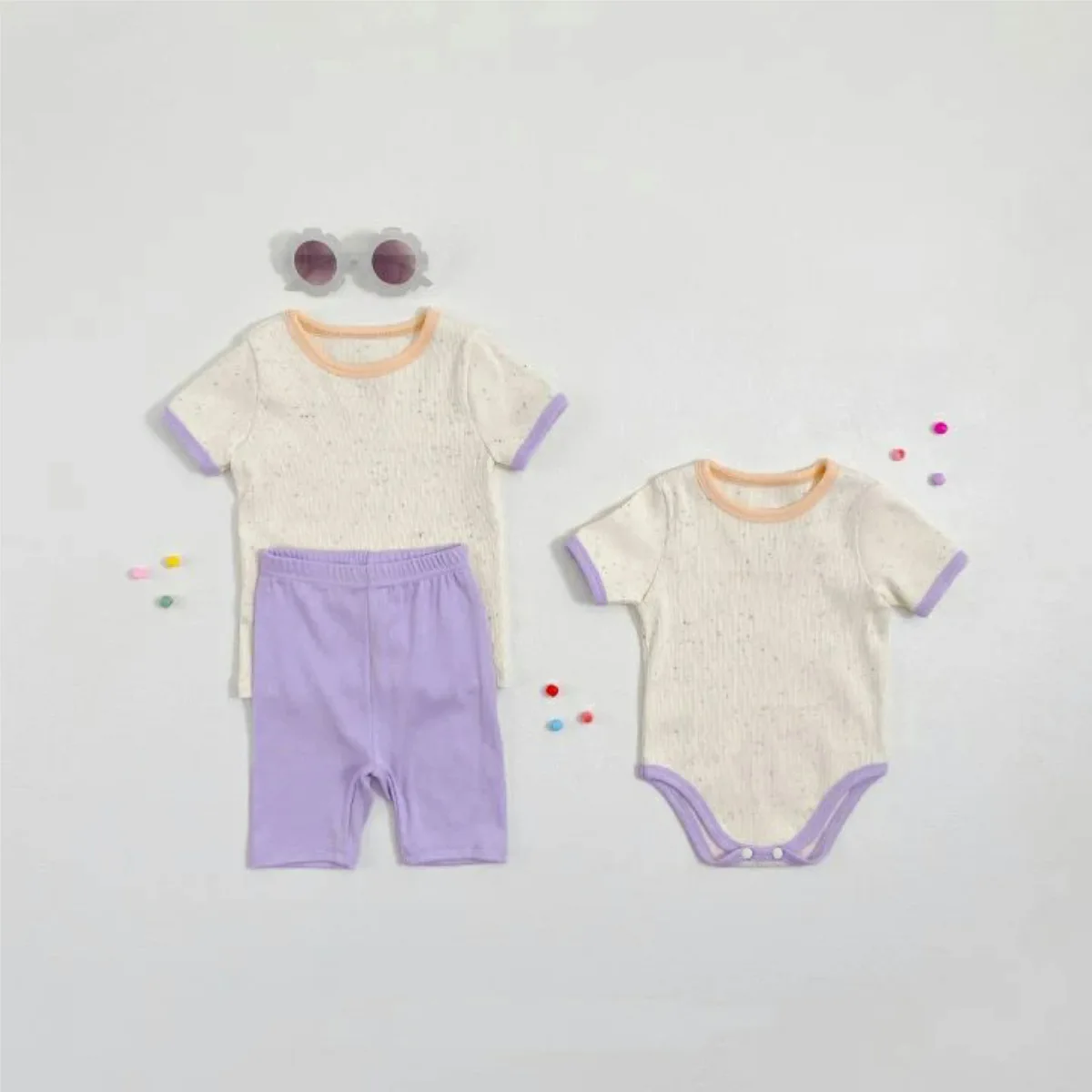ZOETOPKID Summer Jumpsuit Short Sleeve Rompers Solider White Baby Boy Girl Bodysuit Cotton Newborn Boy Girl Clothes