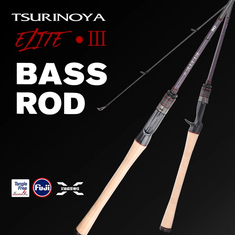 TSURINOYA Angelrute ELITE Ⅲ 1,95m 2,03m 2,09m 2,13m Mittelschwer FUJI Guide Zubehör Casting Spinning Carbon Bass Kunstköder-Rute