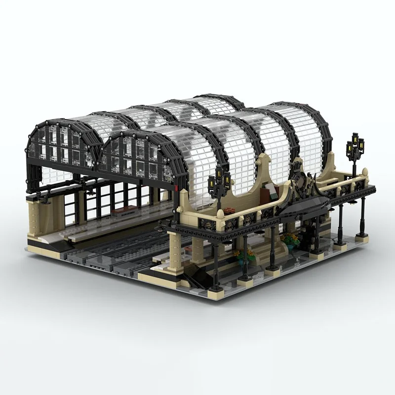 2572 قطعة MOC جراند ستودجيت محطة نموذج اللبنات البناء لتقوم بها بنفسك التعليم الإبداعي هدية الكريسماس ألعاب مكعبات عيد ميلاد #5