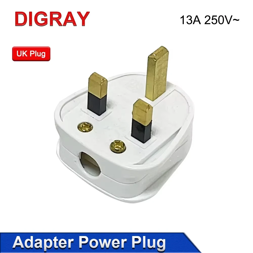 DIGRAY- Power Adapter Plug, US, UK, EU, Brazil AC Power Plug