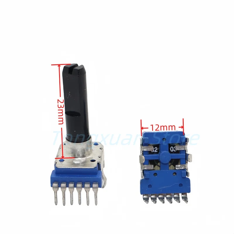 2pcs RK12 Potentiometer B10K C20K B50K B100K B103 203 503 104 Dual 6Pins Electronic Organ Speaker Audio Volume Adjustment Switch