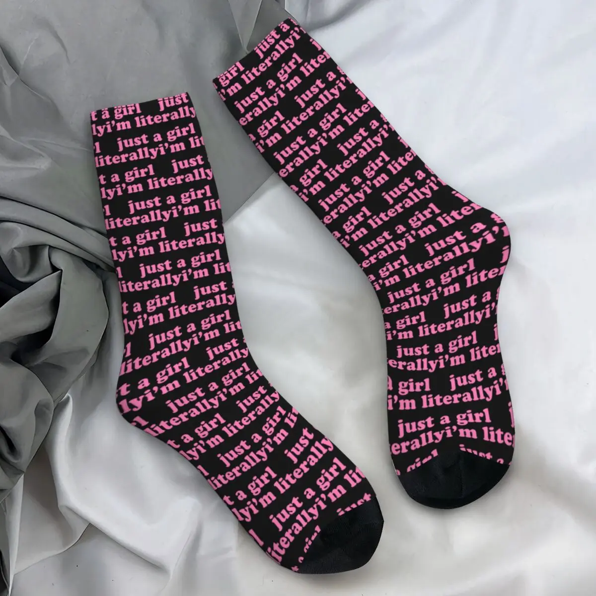 Im Just A Girl Socks Elegant Stockings Men Warm Soft Outdoor Sports Socks Winter Pattern Non-Slip Socks