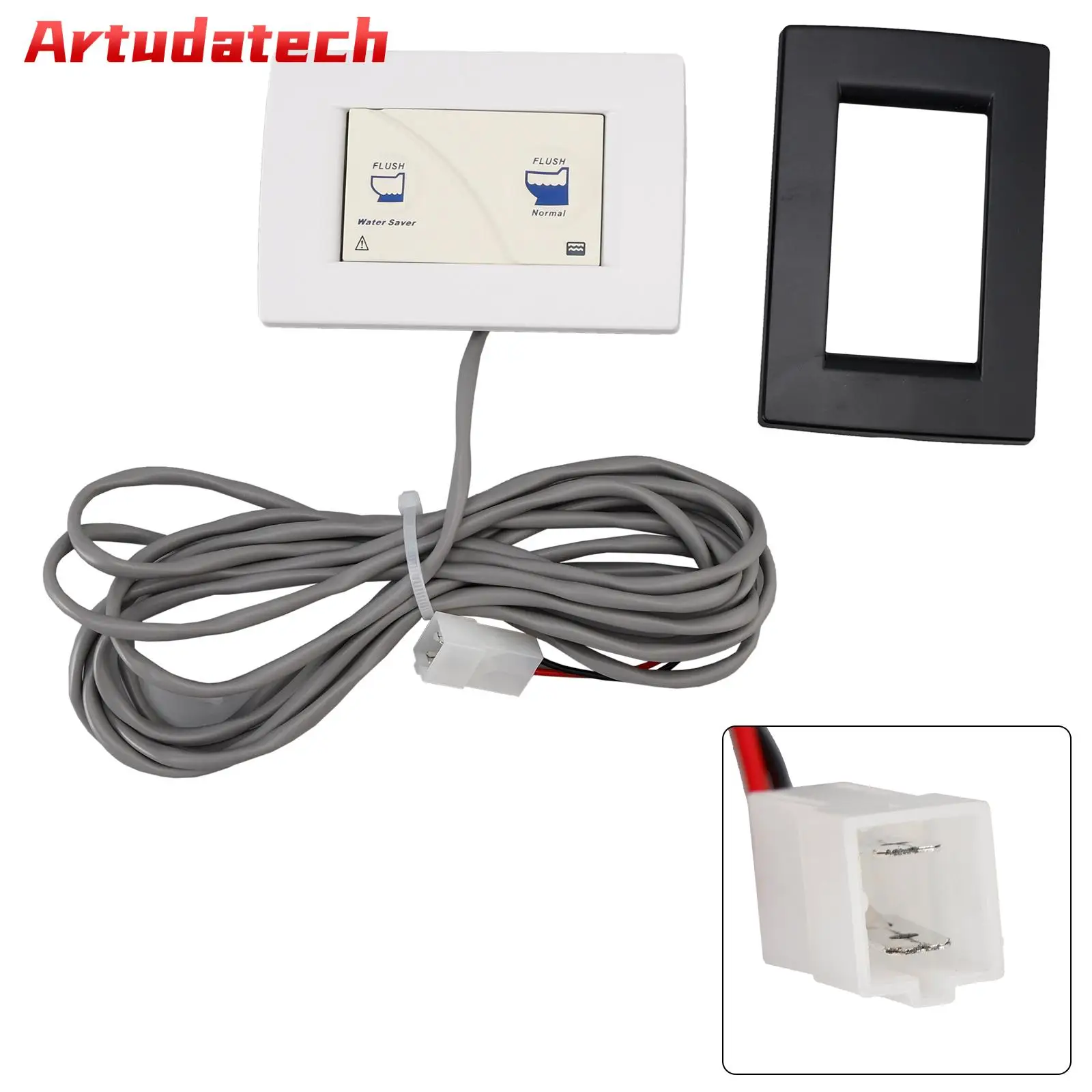 

Artudatech 36387 Wall Switch for the Tecma RV Toilet Silence Plus- 2 Button Wall Switch Car Accessories