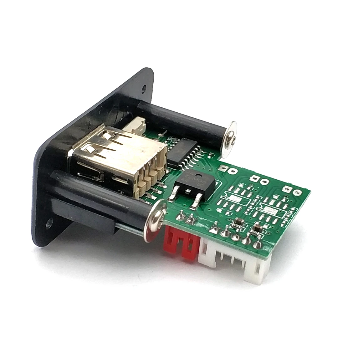 (Bez zdalnego sterowania) 5V 12V MP3 płytka dekodera WMA samochodowy sprzęt Audio moduł USB TF odtwarzacz MP3 płyta wzmacniacza — zdjęcie produktu 4