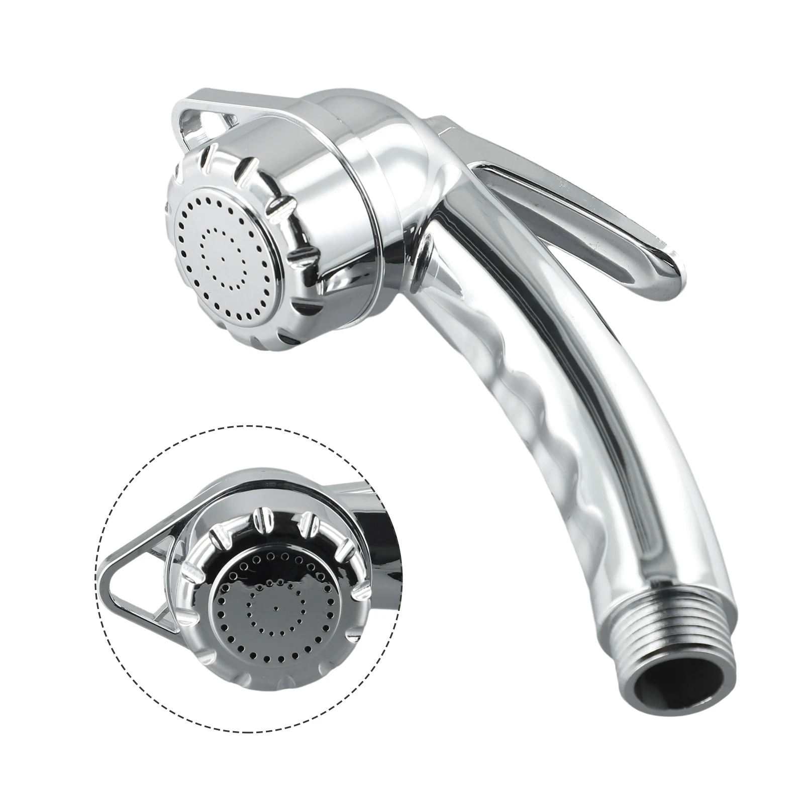 High Quality Bidet Shower Head Plastic Small Toilet Nozzle Waterproof 1 Pc 1/2\\\'\\\' Connection 14.5cm Dimensions Chrome