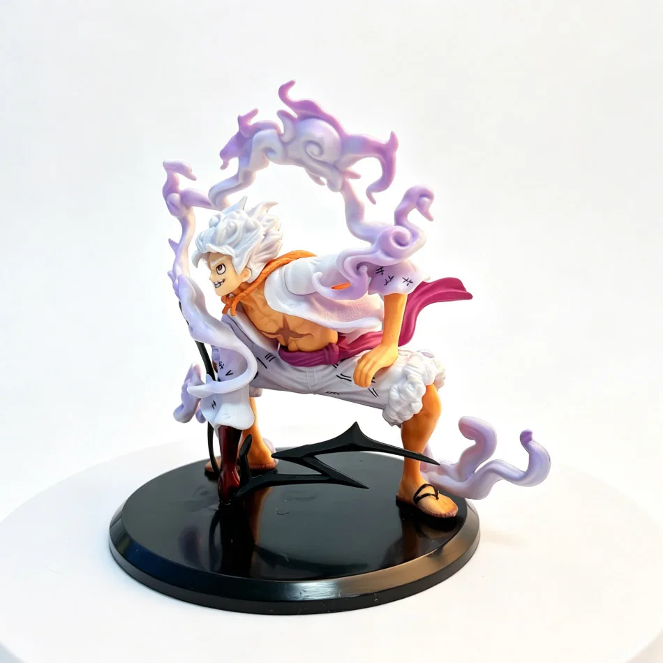 Bandai One Piece Fifth Gear Sonnengott Nika Luffy Hockende Figur, Anime-Peripheriemodell-Ornament, 2D Anime-Sammlerstück im Trend – Detail 7