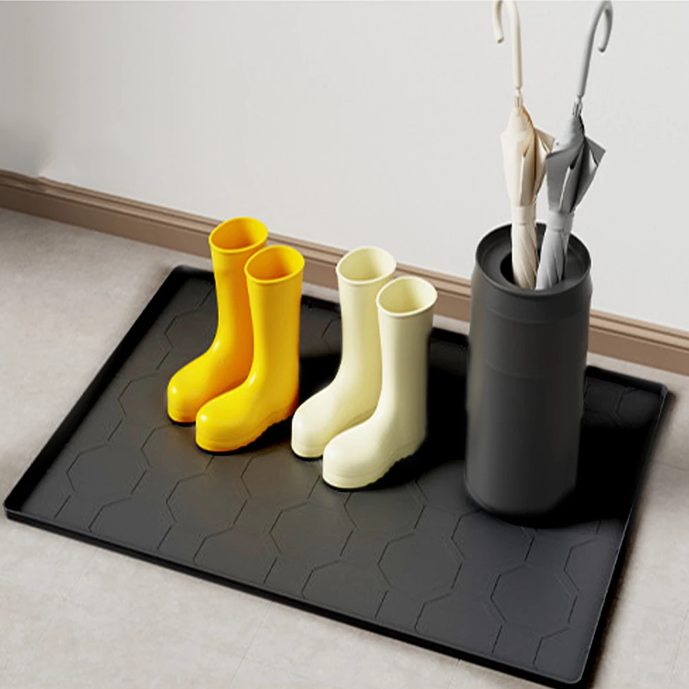 Cat Litter Box Mat Home Organizers and Storage Silicone Under Sink Mat Non-Slip Storage Insulation Mat Waterproof Silicone
