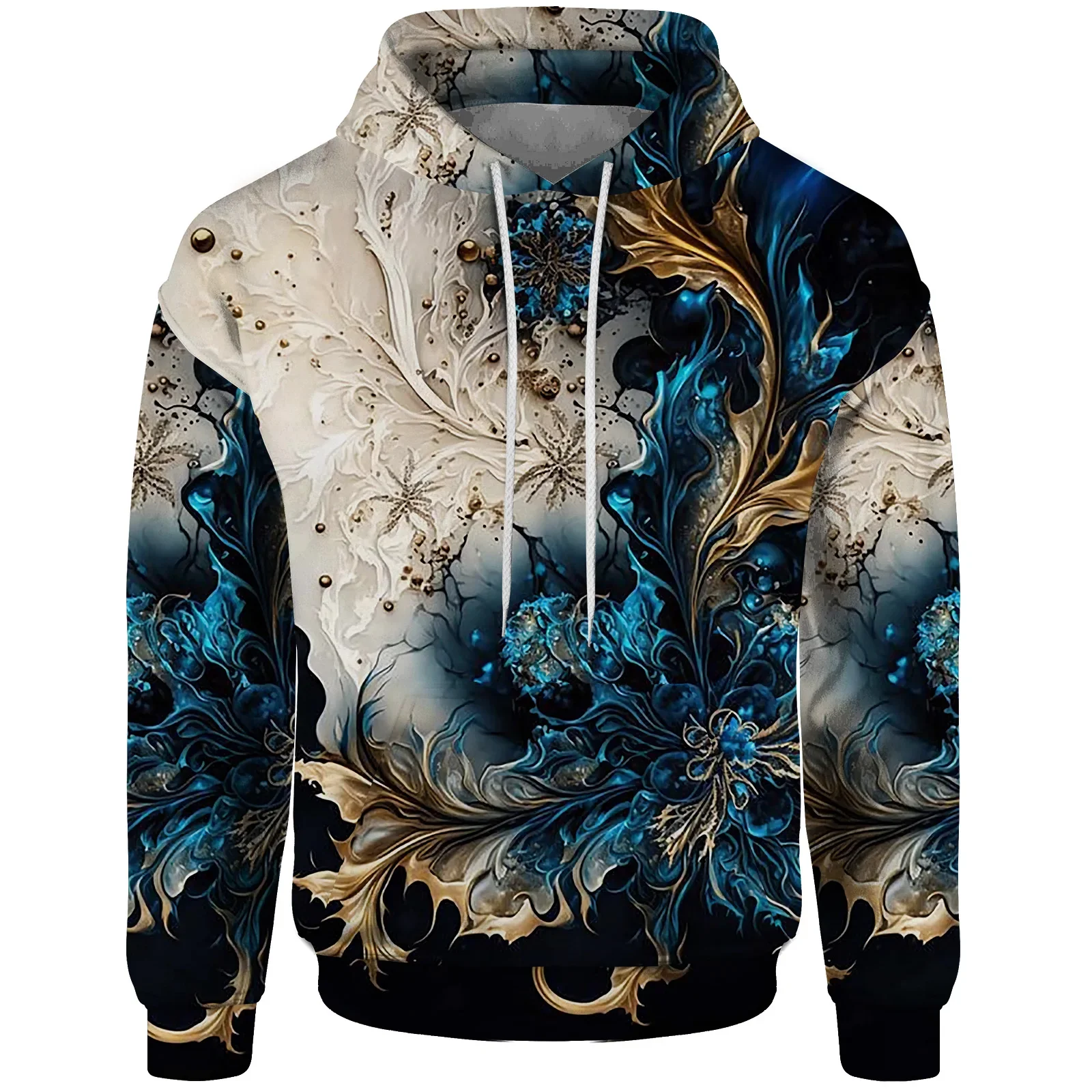 

2025 3D Tie Dye Sportswear New Multifunctional Fashionable Men's and Women's Fashionable Polyester Fiber Hooded Sweatshirt