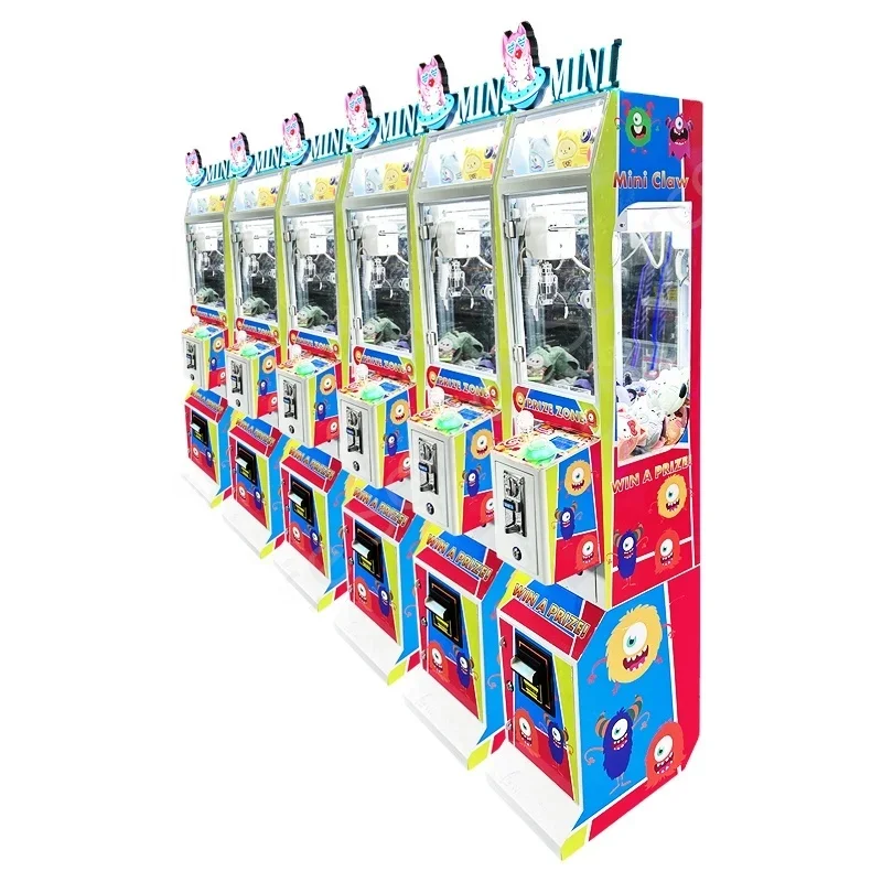 Hot Selling Mini Claw Crane Machine Coin Operated Game with US Dollar Bill Acceptor for Sale