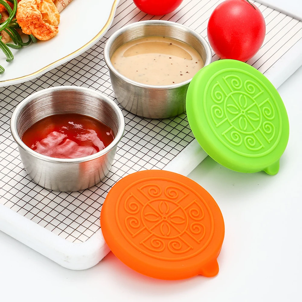 6pcs Small Condiment Containers With Lid Reusable Stackable Food Containers Set For Travel Snack