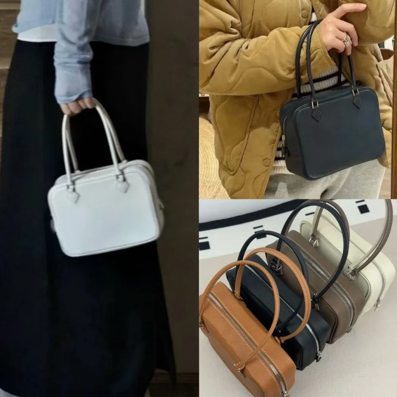 

Exquisite High End Solid Small Sqaure Handbag Korea Fashion All-match Commuter Women Leisure Pack High Quality Portable Bags