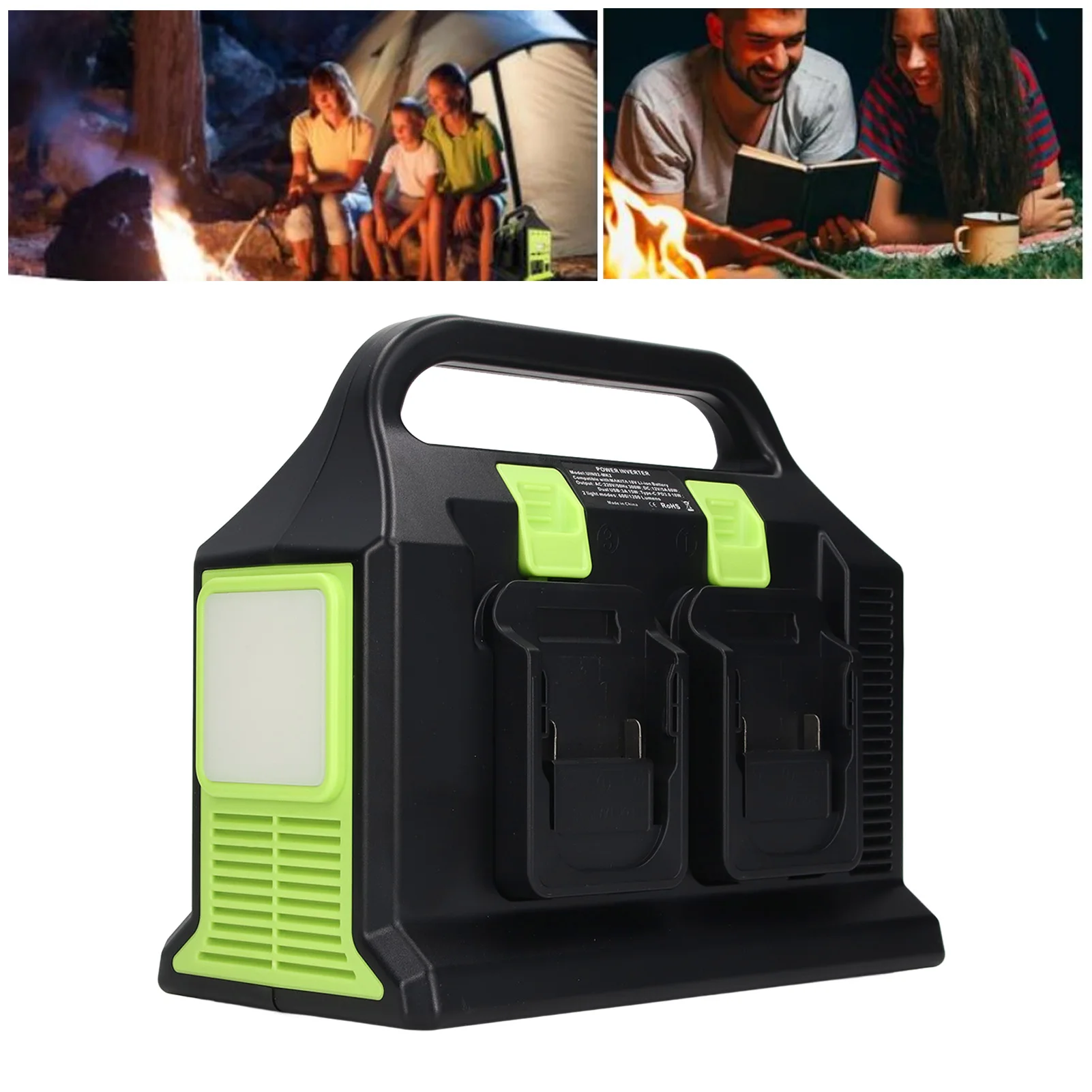 Portable Battery Power Inverter 300W Portable Power Inverter with USB Output Sine Power Supply Inverter 18V Battery