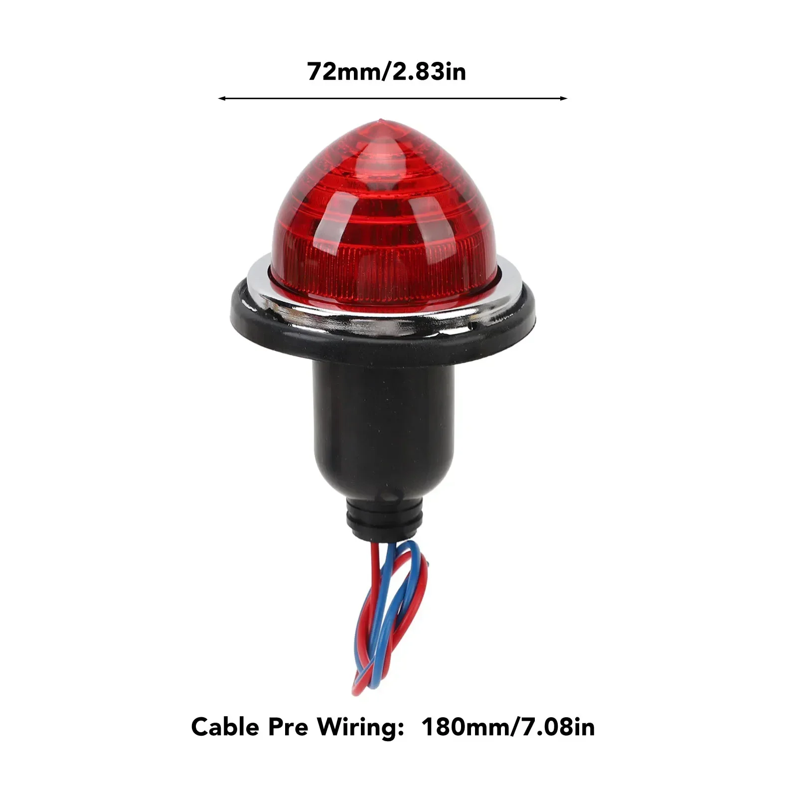 2Pcs 72mm Rear Brake Stop Light LPB630 DC12V Tail Lamp Replacement For Classic Mini Morris Minor Traveller As Lucas L594
