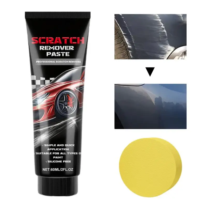 

Car Scratch Repair Paste 60ml Professional Car Paint Deep Scratch Repair Agent Auto Polish & Paint Restorer Effective Car