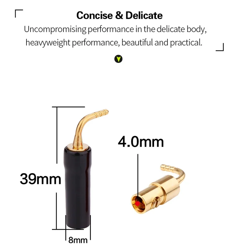 YYTCG 8PCS 2MM Wire Pin Terminals Plug Banana Plugs Speaker Screw Lock Cable Connectors High Quality Rubber Wire Adapter Covers