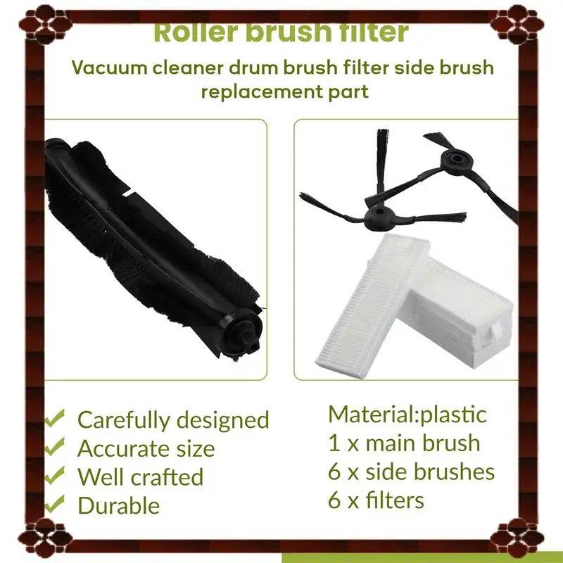 تسليم 24 ساعة 13 قطعة فرشاة دوارة تصفية الجانب فرشاة استبدال أجزاء ل Qihoo 360 S10 X100 ماكس الروبوتية مكنسة كهربائية