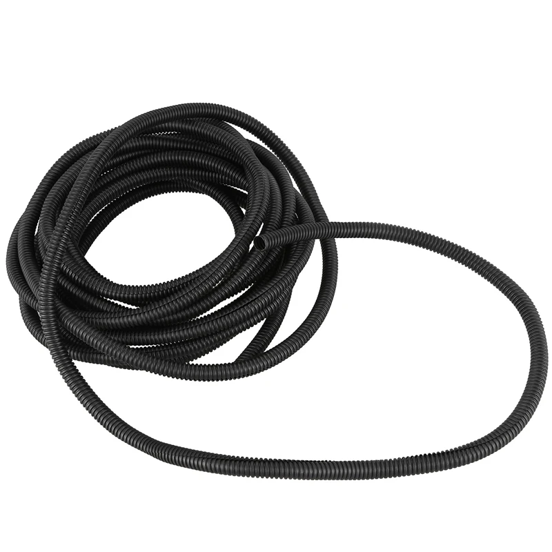 10X 25 Ft Split Wire Loom Conduit Polyethylene Tubing Black Color Sleeve Tube