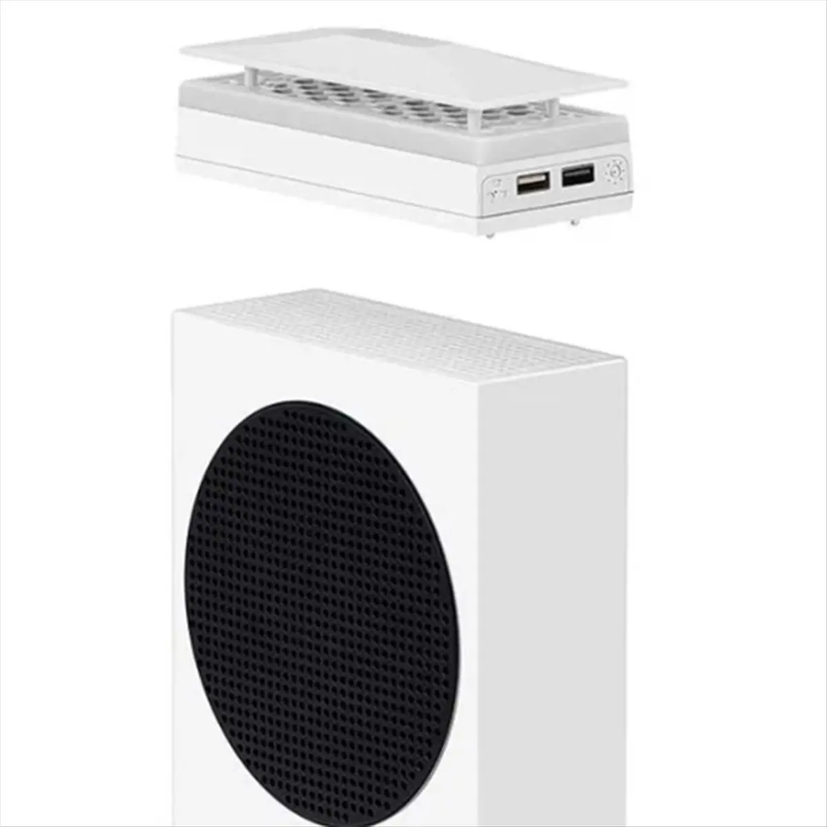 [ABJZ] Game Console Cooling Fan Cooler for Xbox Series S Console Accessory Top Dust Proof Cover 3 Gears Heat Dissipation