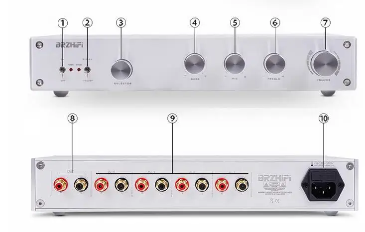 

HIFI предусилитель класса А, тональный предусилитель, трехчастотный диапазон, высокая средняя и низкая частота, скорректированная]]