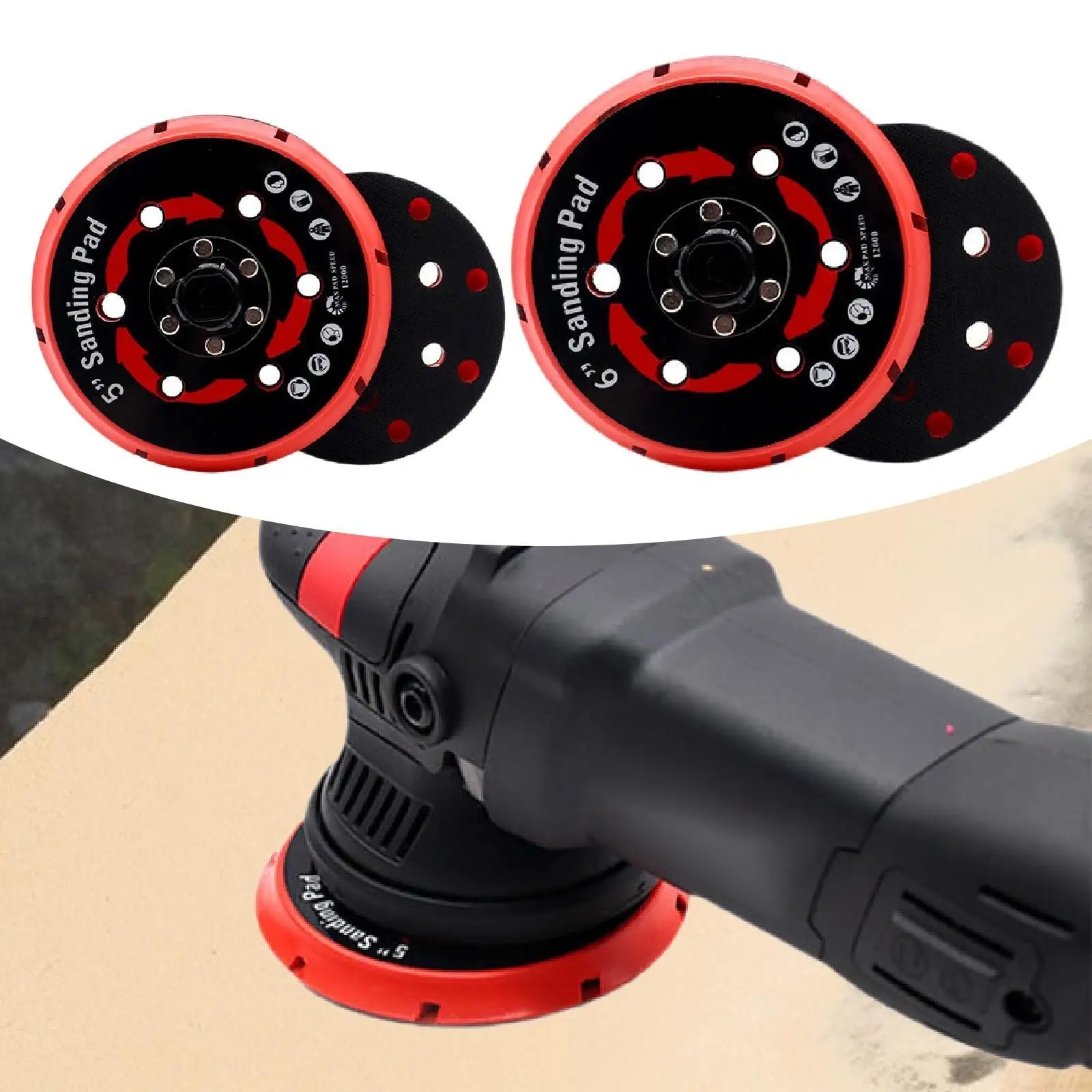 Sanding Pad Convenient High Performance Replacement Versatile Easy to Use Professional Backing Plate Pad for Auto Woodworking