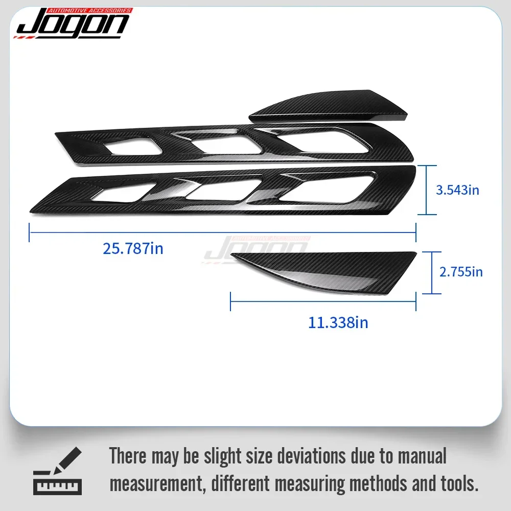 JOGON Real Carbon Fiber Rear Window Roof Engine Hood Vent Cover For Lotus Emira Coupe HTC GT4 2022-2023 Car Body Accessories