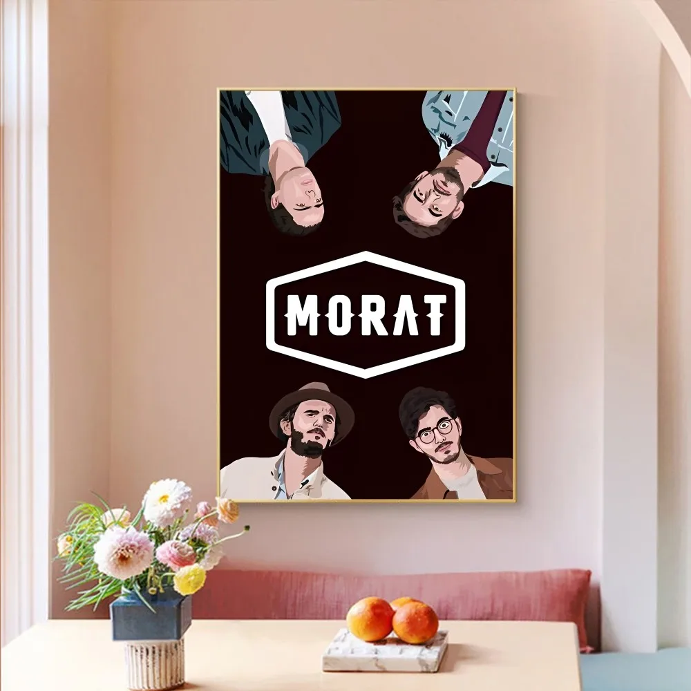 Morat Band DIY Sticky Poster Fancy Wall Sticker for Living Room Bar Decoration Wall Decor