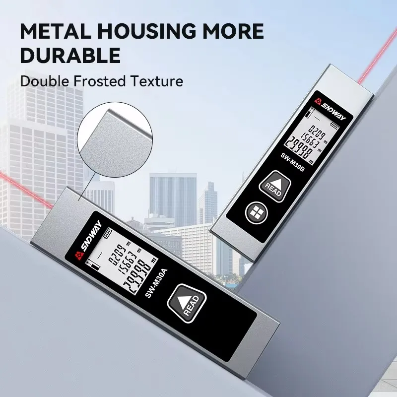 أدوات القياس الرقمية مقياس مسافات الليزر المحمولة جهاز تحديد المدى الصغير