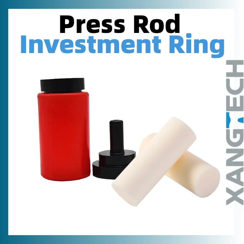 

Dental Plunger Dental Investment Ring Press Rod Red Ring Silicone Embedding Ring Denture Casting Tool for Press Furnace