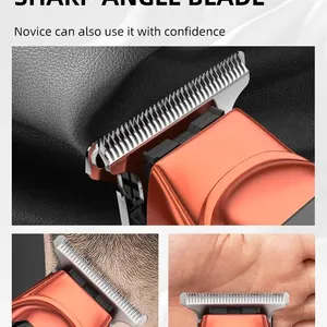 Kikidok-KK-A2 wiederaufladbare Haarschneider, niedriges Geräusch, Haarschneiderkit mit Hilfslicht, Profi, Profi, Profi 6 Hauptverkäufe der Herrenkörperhandlunger - №6