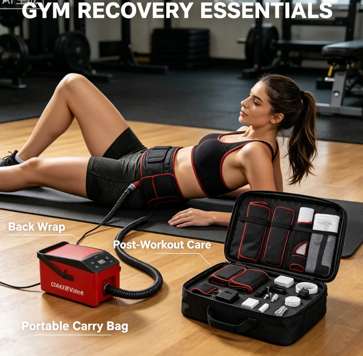 Reusable Full‑Leg Knee Cryo Compression Cuff Kit Hot Cold Circulation Therapy Machine For Muscle Joint Injury Rehabilitation