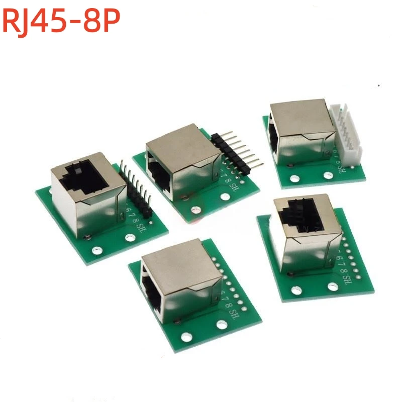 1PCS RJ45 Network Port 8P Adapter Board Vertical/Horizontal Adapter Board/Test Board Network Port Adapter Line Terminal