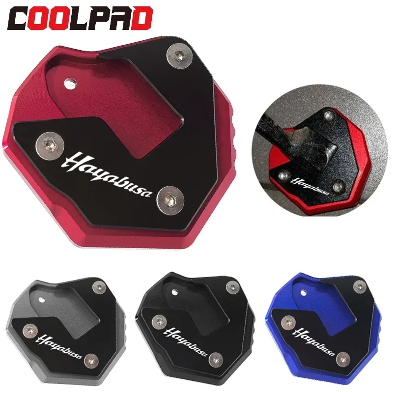

Motorcycle Side Stand Extension Pad Foot Kickstand Enlarger Support Plate Accessories For SUZUKI GSX1300R HAYABUSA 1999-2024