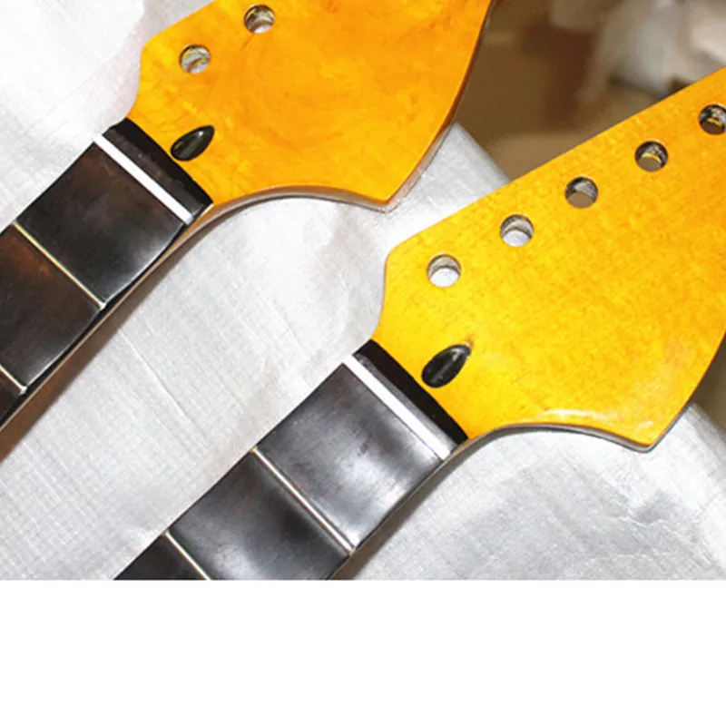 22 Bünde Big Headstock Ahorn E-Gitarre Hals Palisander Jakobsmuschel Griffbrett Inlay Punkte Gitarre Zubehör Teile – Detail 4