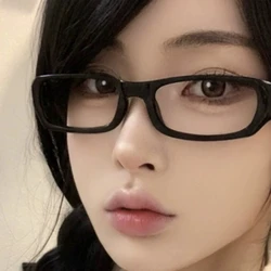 2023 New Retro Square Small Frame Glasses Frame for Women's Anti Blue Light Glasses New Fashion Y2K Style Eyeglasses Frame