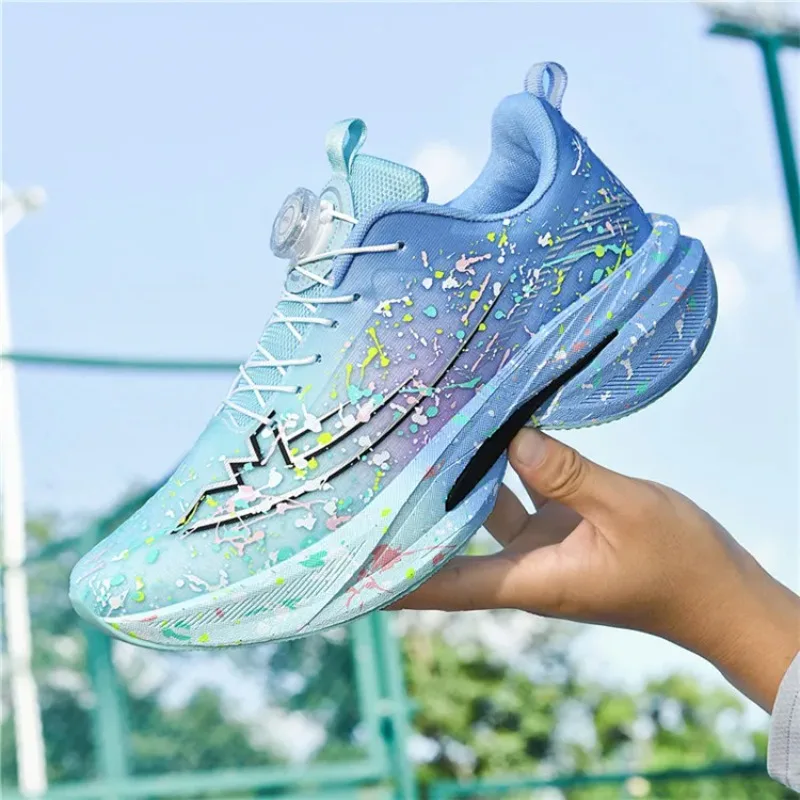 

2025 Marathon Carbon Plate Air Cushion Men Sports Running Shoes Breathable Lightweight Comfortable Athletic Nonskid Sneakers