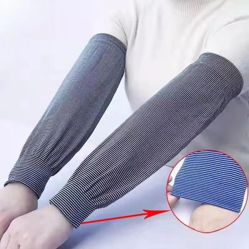 1Pc Extended Breathable Sun Protection Arm Sleeves Anti Oil Labor Work Arm Covers for Adults & Kids