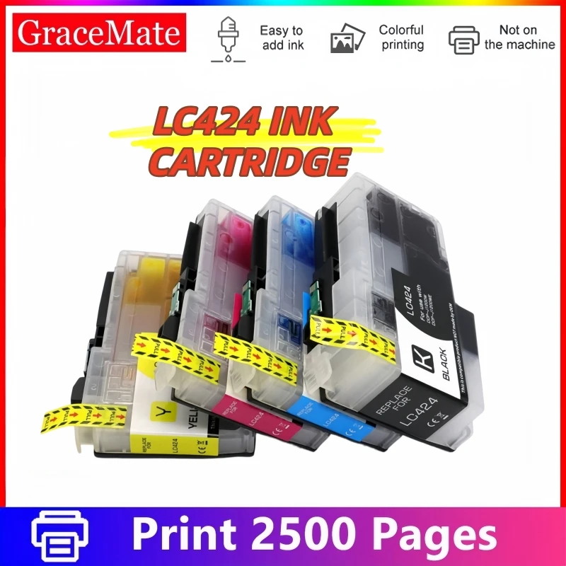 LC424 EU INK CARTRIDGE LC-424 Compatible Ink Cartridge For Brother DCP-J1200DW DCP-J1200W DCP-J1200WE printer Color INK
