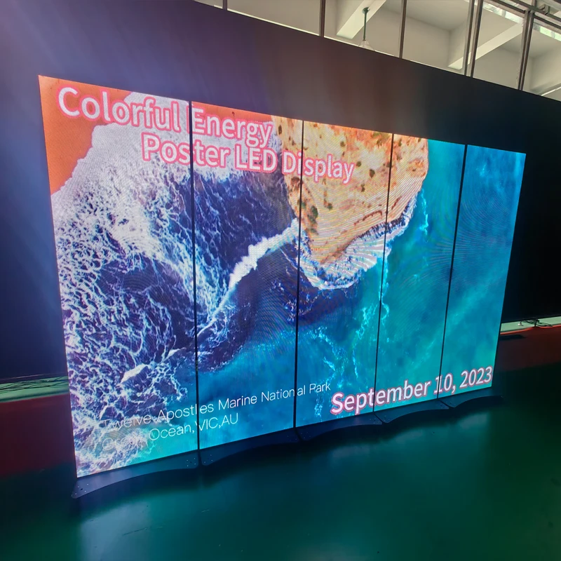 P1.25 Indoor Full Color LED Poster Screen 640*1920mm Floor Standing LED Display - view 4