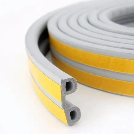P Type Epdm Foam Adhesive Epdm Foam Anti-Dust Gasket Seal Wind Waterproof Rubber Strips for Doors and Windows Factory Supplier