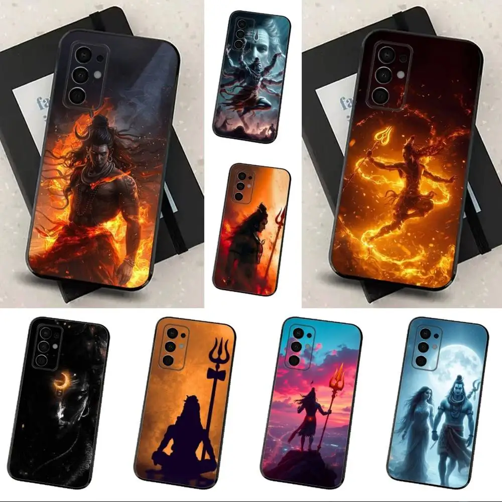 

Lord Shiva Mahadevs of Indiav Case For Samsung Galaxy A73,72,41,J7,22,Note,31,8,9,52,71,53,32,Soft Black Silicone Cover