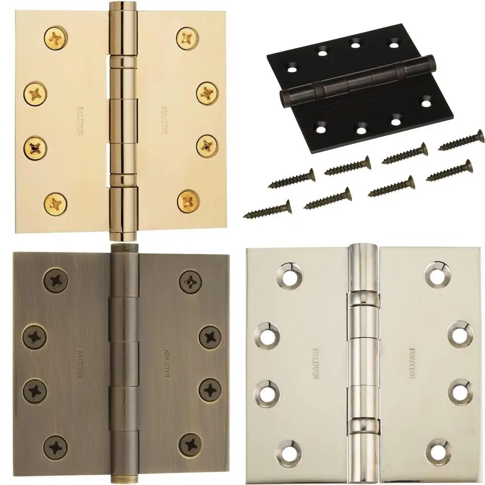 

Baldwin 1041003I Square Ball Bearing Mortise Hinge, Lifetime Brass