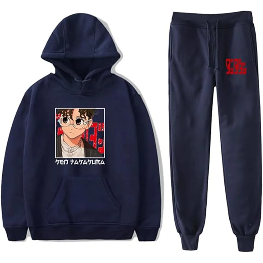 Anime Dandadan Japan Manga Harajuku Hoodie Jogger Pants Two Piece Set Adult Women Men's Set