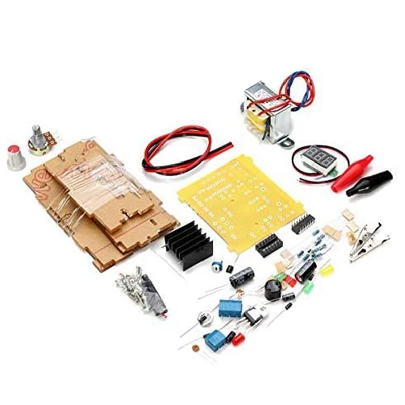 LM317 1.25V-12V Continuously Adjustable Regulated Voltage Power Supply DIY Kit